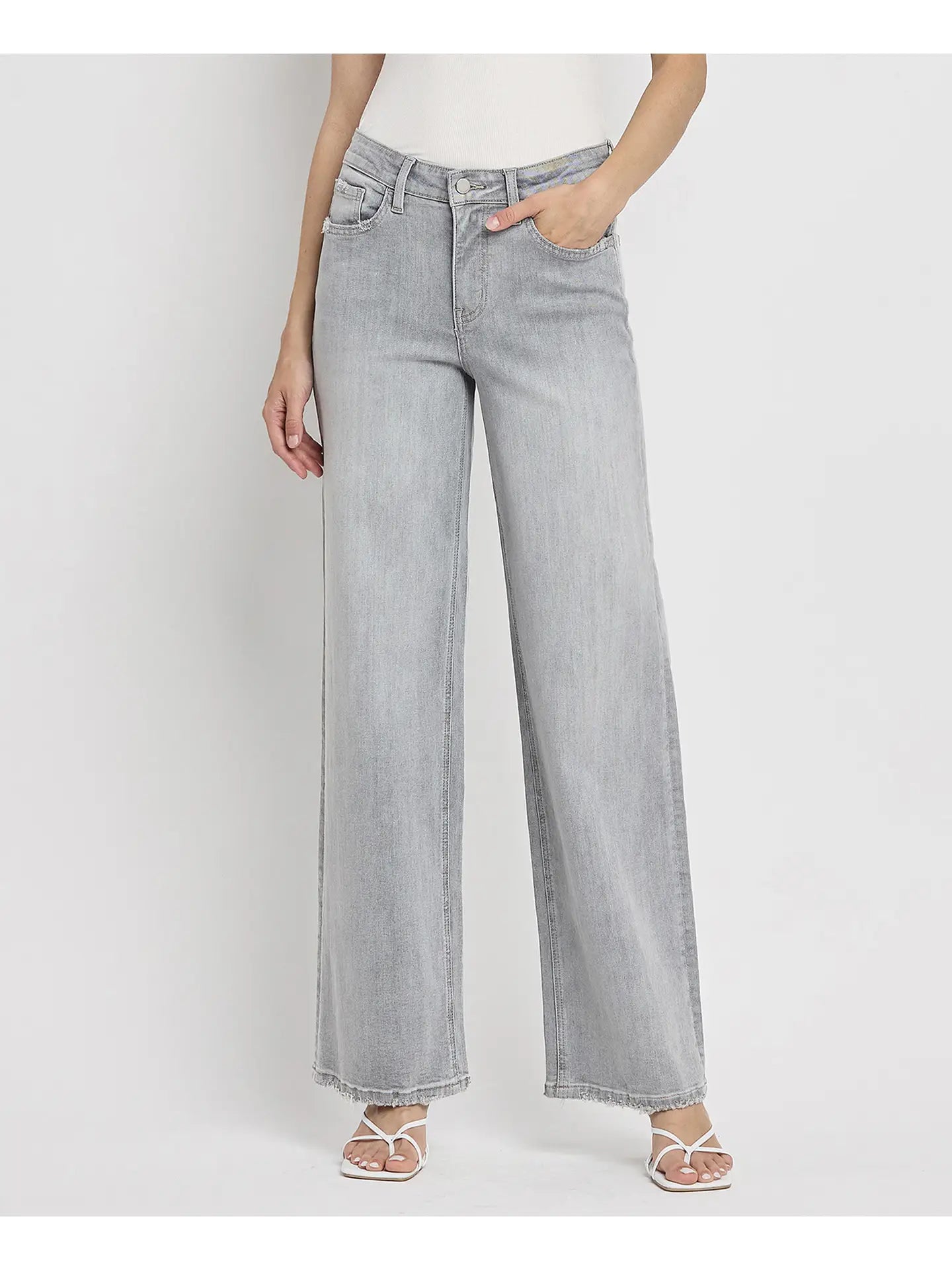 Casey's High Rise Wide Leg Jeans