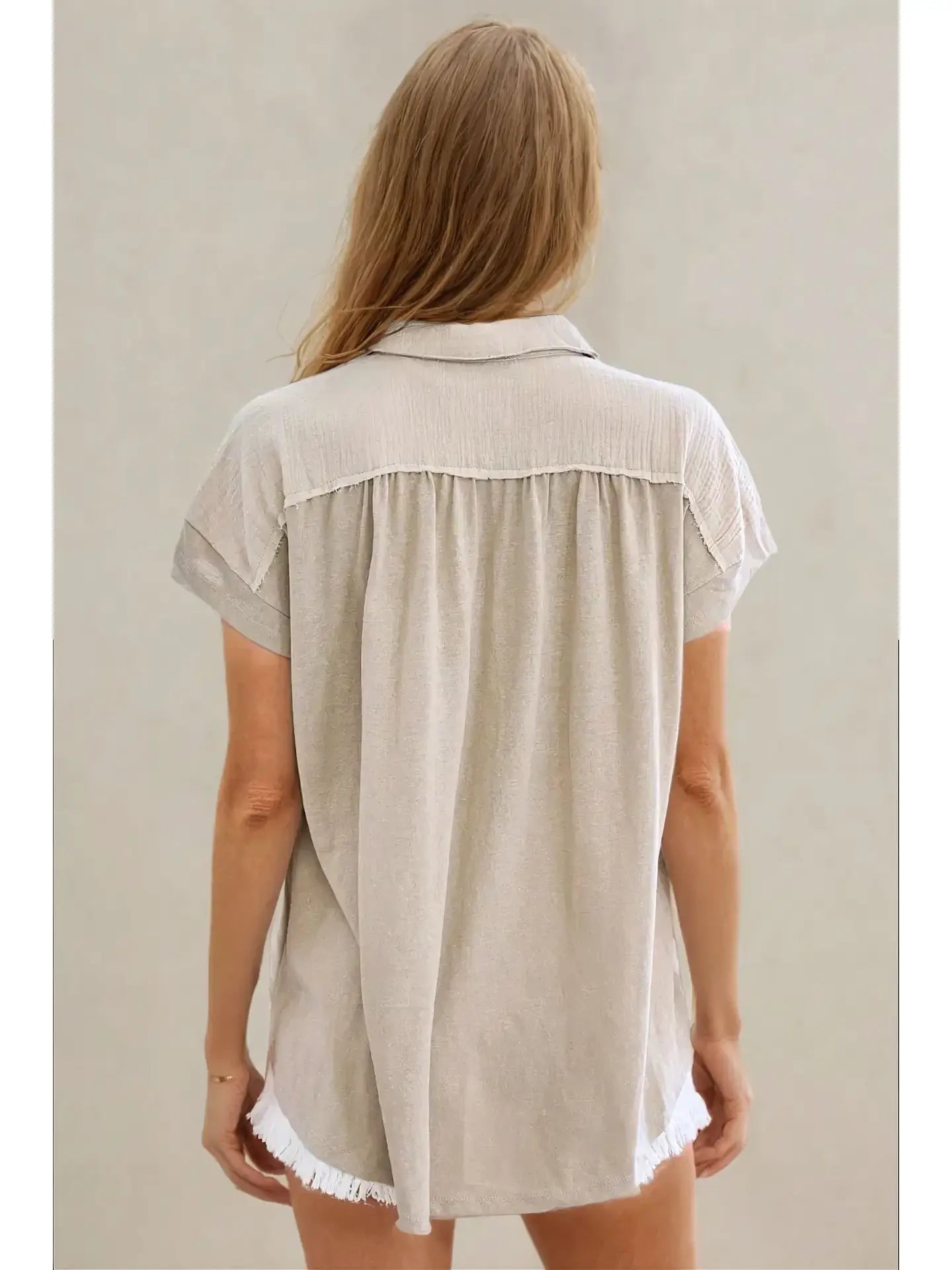 Call Me Casual Khaki Top