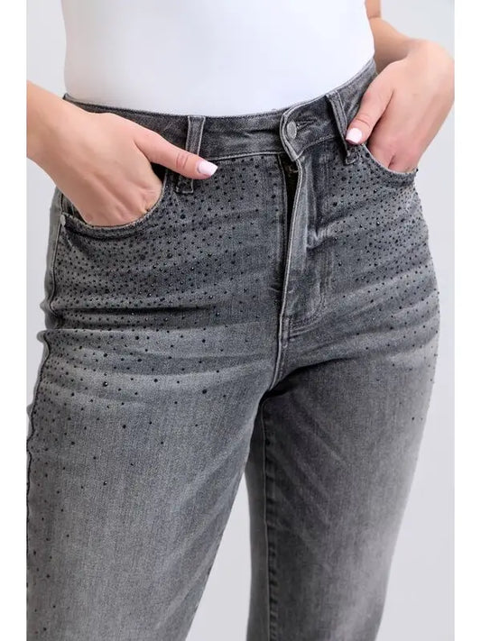 High Maintenance Rhinestone Jeans