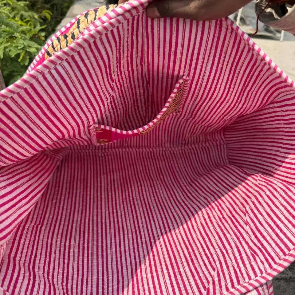 Tigress Quilted Tote Bag