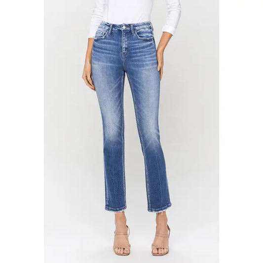 Tori High Rise Slim Straight Jeans