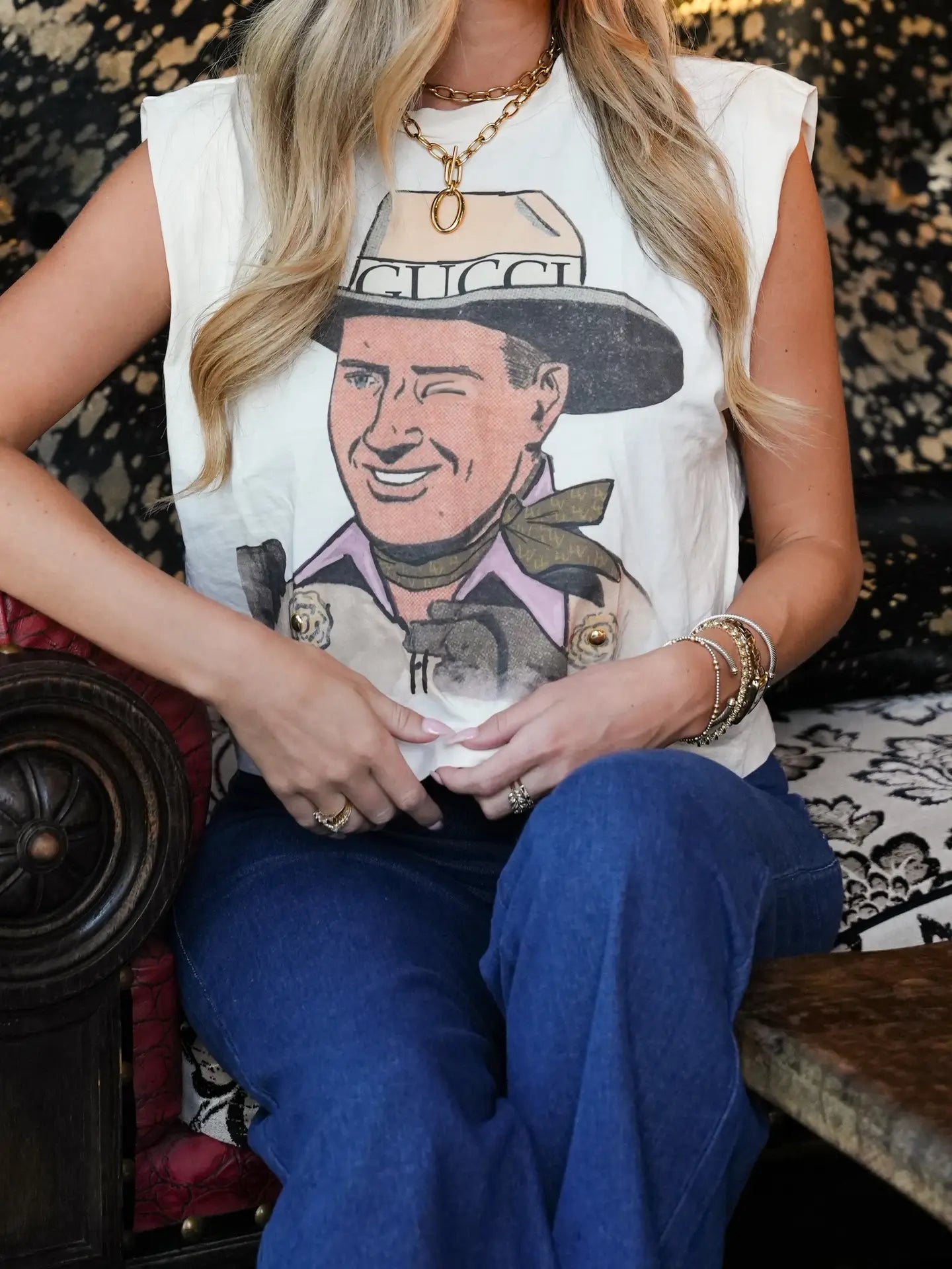 Designer Cowboy Muscle Tank