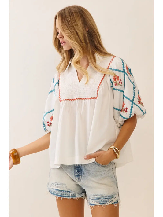 Familiar Florals Top