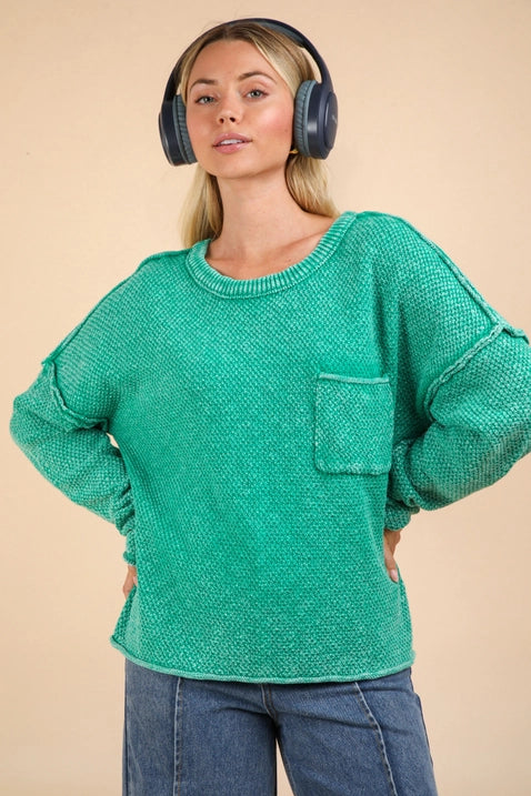 A Path To Follow Sweater - Green