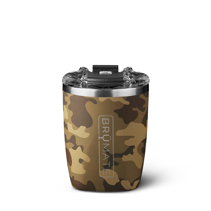 Forest Camo Rocks Glass