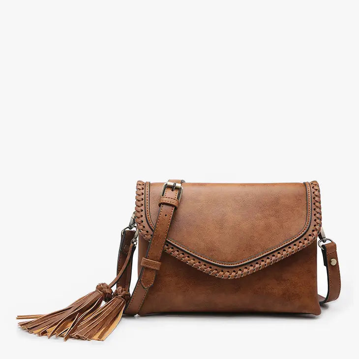 Sloane Flapover Crossbody - Brown