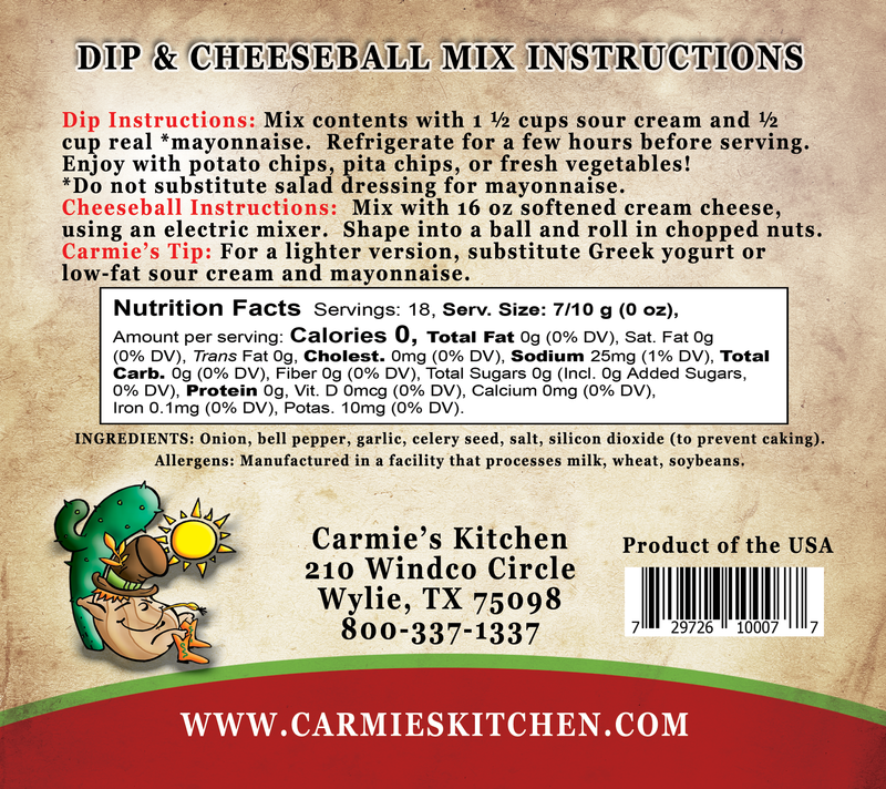 Caramelized Onion Dip & Cheeseball Mix