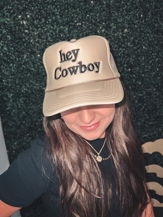 Hey Cowboy Trucker Hat